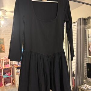 Chic Black Long Sleeve Dress
